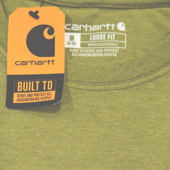 CARHARTT Loose Fit Heavyweight Short Sleeve Pocket T-Shirt NWT Green Medium - Picture 3 of 6